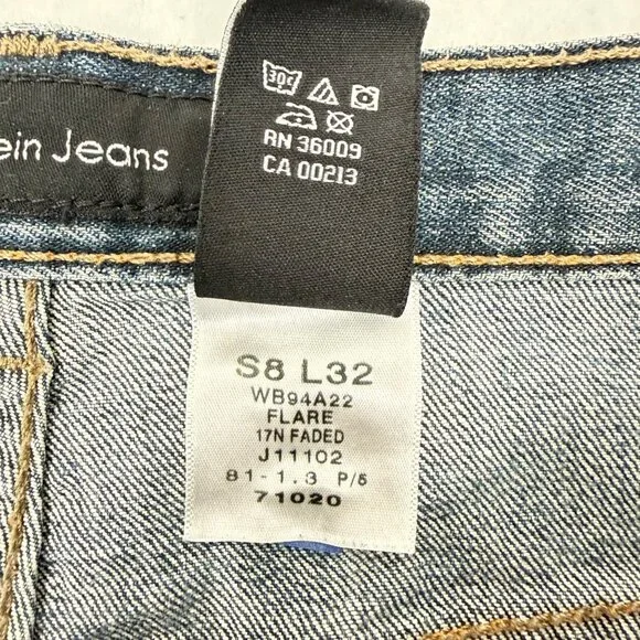 Calvin Klein Jeans Flare Blue - Women's 8/32 - (WB94A22) - Picture 8 of 9
